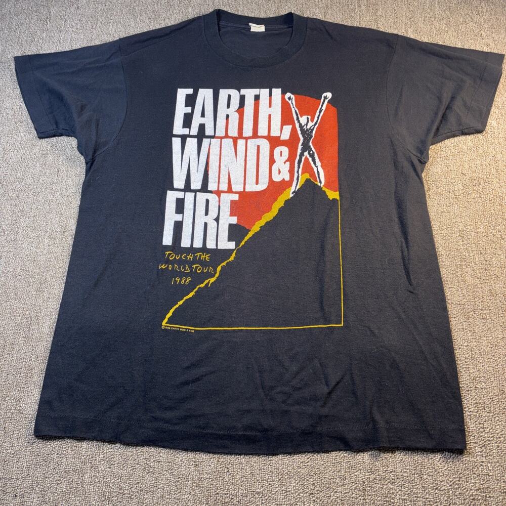 Tg 1988 Earth, Wind & Fire Touch The World Your Shirt Large Single Stitch Band